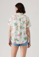 Picture of Darlene Linen Blend Short Sleeve Shirt